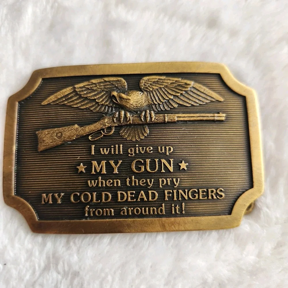 Vintage Brass Belt Buckle 